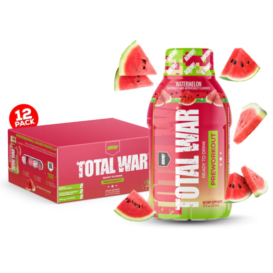 Redcon1 Total War On the Go Drinks RTD RedCon1 Size: 12 Bottles Flavor: Watermelon