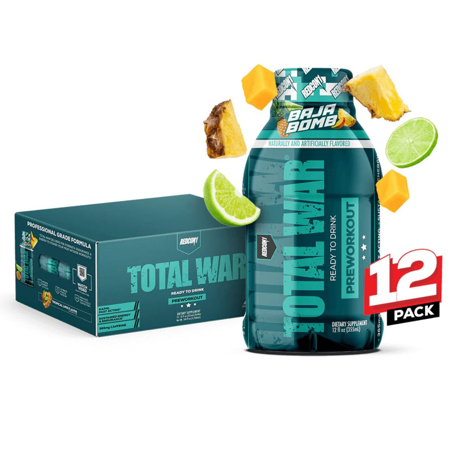 Redcon1 Total War On the Go Drinks RTD RedCon1 Size: 12 Bottles Flavor: Baja Bomb