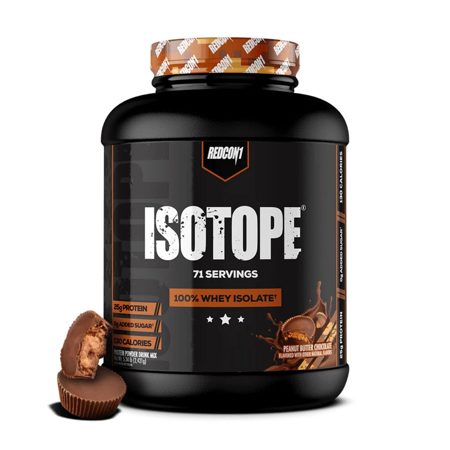 Redcon1 Isotope Whey Protein Isolate Protein RedCon1 Size: 5 Lbs. Flavor: Peanut Butter Chocolate