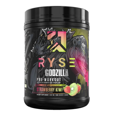 RYSE Godzilla Pre-Workout Preworkout RYSE Size: Workout 40 servings Flavor: Strawberry Kiwi