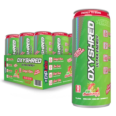 EHP Labs OxyShred Ultra Energy Drink RTD Energy Drink EHP Labs Size: 12 Cans Flavor: Kiwi Strawberry