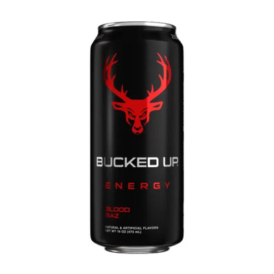 Bucked Up Energy Drink Energy Drink Bucked Up Size: 12 Pack Flavor: Blood Raz