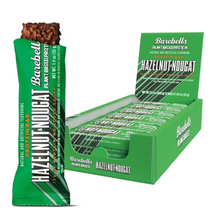 Barebells Plant Based Bar Protein Bars Barebells Size: 12 Bars Flavor: Hazelnut Nougat