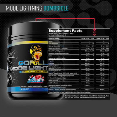 #nutrition facts_40 Servings / Bombsicle
