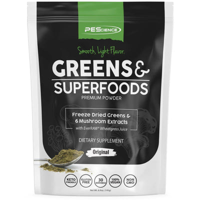 PES Greens and Superfoods Vitamins PEScience Size: 30 Servings Flavor: Smooth Light Flavored
