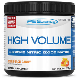 PES High Volume Stimulant Free Pre Workout Pump Pre Workout PEScience Size: 18 Servings Flavor: Sour Peach Candy (KK FIT Edition)