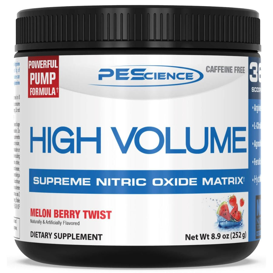 PES High Volume Stimulant Free Pre Workout Pump Pre Workout PEScience Size: 18 Servings Flavor: Melon Berry Twist