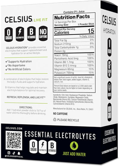 #nutrition facts_14 Sticks / Lemon Lime