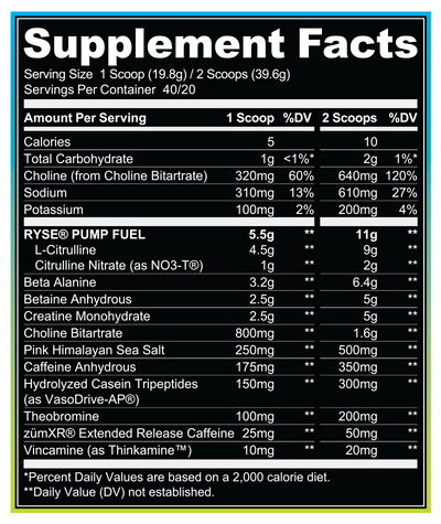 #nutrition facts_40 Serving / Monsterberry Lime