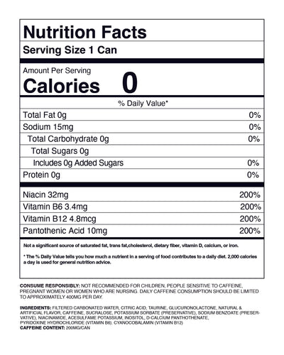#nutrition facts_12 Cans / Melon Pop