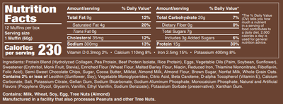 #nutrition facts_12 Packs / Double Chocolate Chip