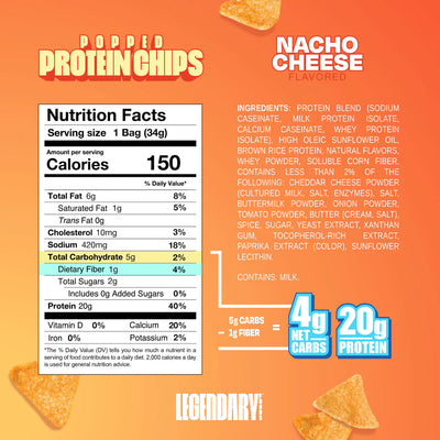 #nutrition facts_7 Bags / Nacho Cheese