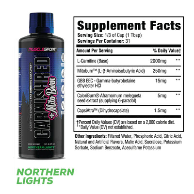 #nutrition facts_16 OZ / Northern Lights
