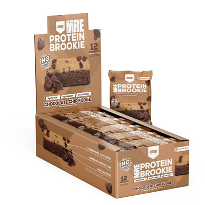 Redcon1 MRE Protein Brookie Healthy Snacks RedCon1 Size: 12 Packs Flavor: Chocolate Chip Fudge