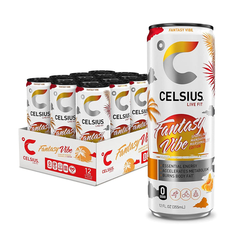 CELSIUS Energy Drink RTD Celsius Size: 12 Cans Flavor: Fantasy Vibe