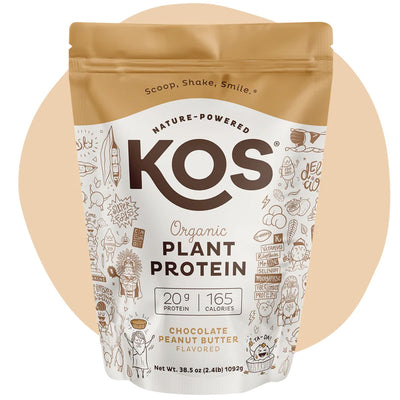 KOS Organic Plant Protein Protein KOS Size: 28 Servings Flavor: Chocolate Peanut Butter