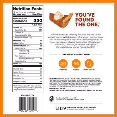 #nutrition facts_12 Bars / Pumpkin Pie