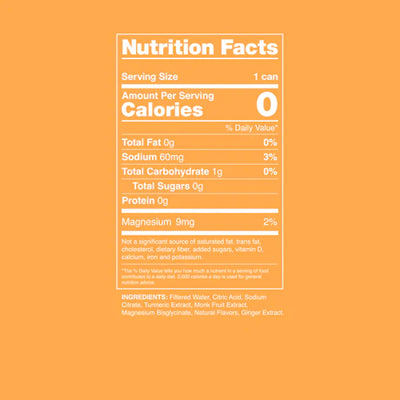 #nutrition facts_12 Pack / Orange Mango