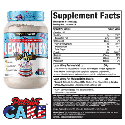 #nutrition facts_2 Lbs. / Patriot cake