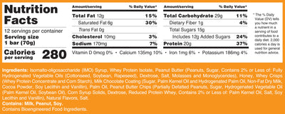 #nutrition facts_12 Bars / Peanut Butter Cup