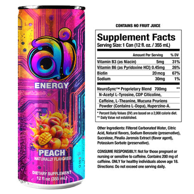 #nutrition facts_12 Cans / Peach