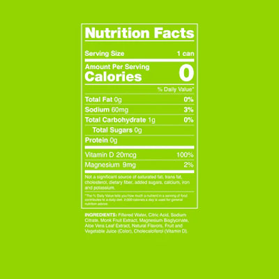 #nutrition facts_12 Pack / Peach Pineapple