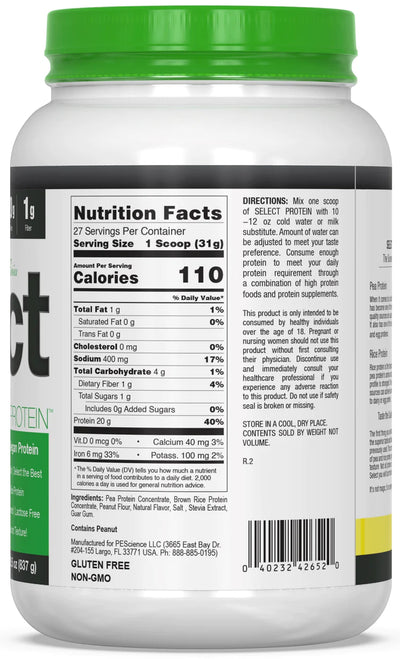#nutrition facts_27 Servings / Peanut Butter Delight