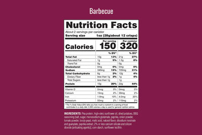 #nutrition facts_8 Cans / BBQ