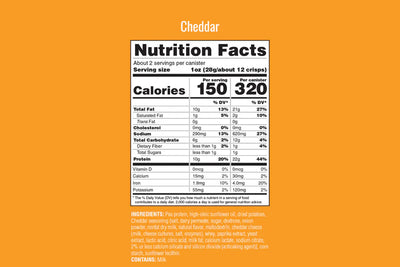 #nutrition facts_8 Cans / Cheddar