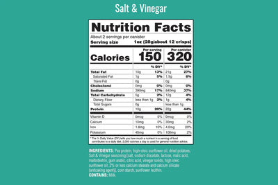 #nutrition facts_8 Cans / Salt and Vinegar