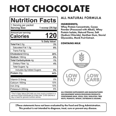 #nuutrition facts_20 Packs / Hot Chocolate