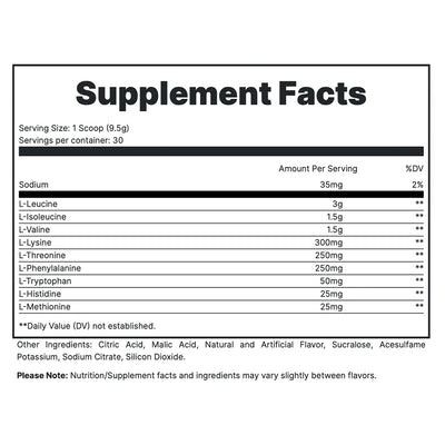 #nutrition facts_30 Servings / Tigers Blood