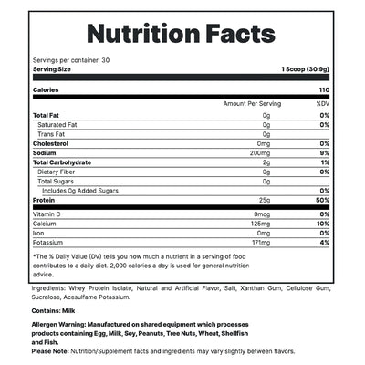 #nutrition facts_2 Lbs. / Chocolate