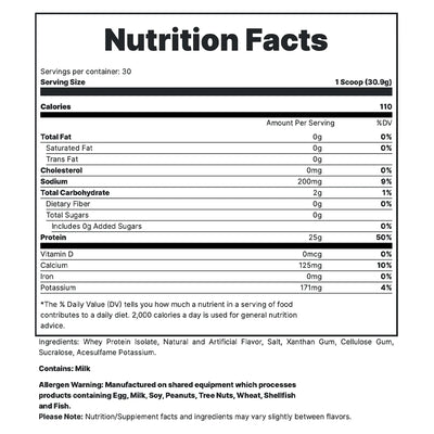 #nutrition facts_2 Lbs. / Vanilla