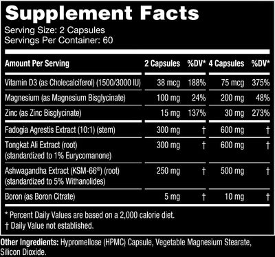 #nutrition facts_120 Capsules