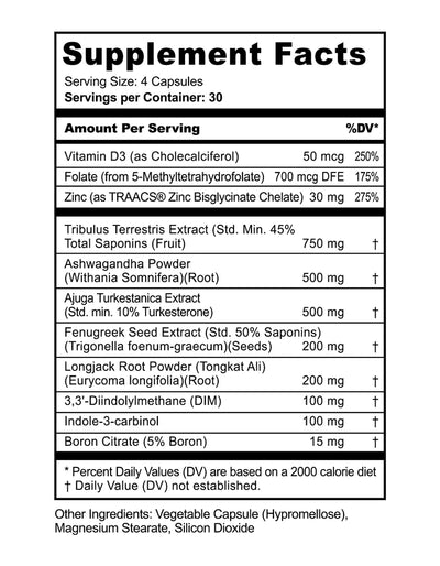 #nutrition facts_120 Capsules