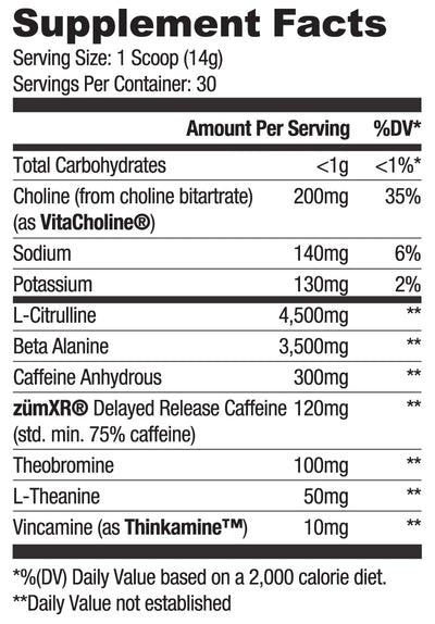 #nutrition facts_30 Servings / Tiger's Blood