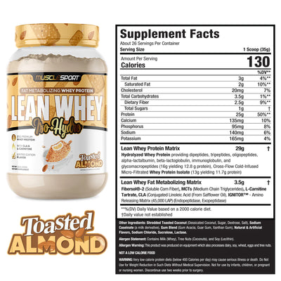 #nutrition facts_2 Lbs. / Toasted Almond (Limited Edition)