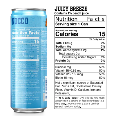 #nutrition facts_12 Cans / Juicy Breeze