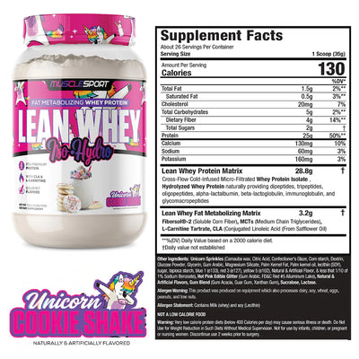 #nutrition facts_2 Lbs. / Unicorn Cookie Shake