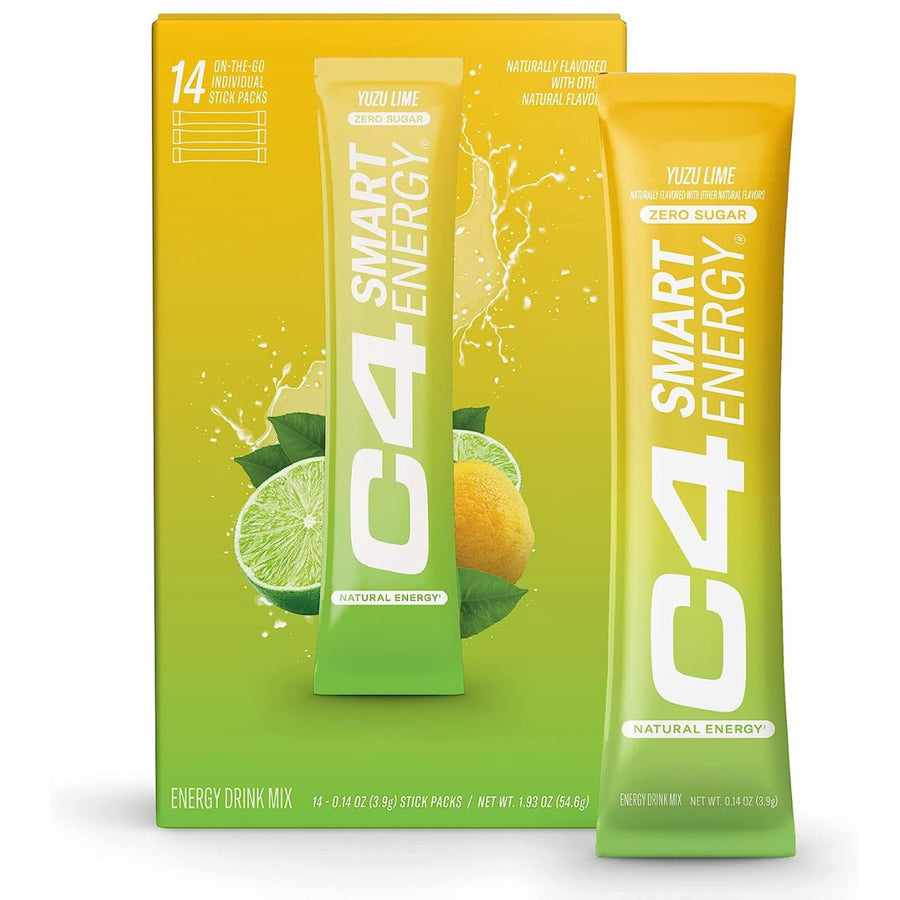 Cellucor C4 Smart Energy Sticks Pre-Workout Cellucor Size: 14 Sticks Flavor: Yuzu Lime