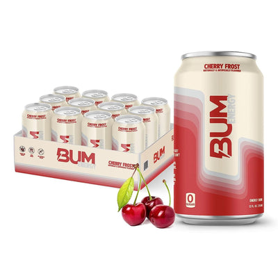 BUM Energy Drink Energy Drink Get Raw Nutrition Size: 12 Cans Flavor: Cherry Frost