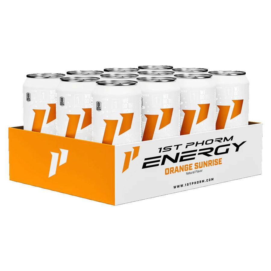 1st Phorm Energy Drink Energy Drink 1st Phorm Size: 12 Cans Flavor: Orange Sunrise