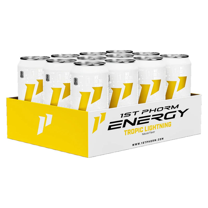 1st Phorm Energy Drink Energy Drink 1st Phorm Size: 12 Cans Flavor: Tropic Lightning