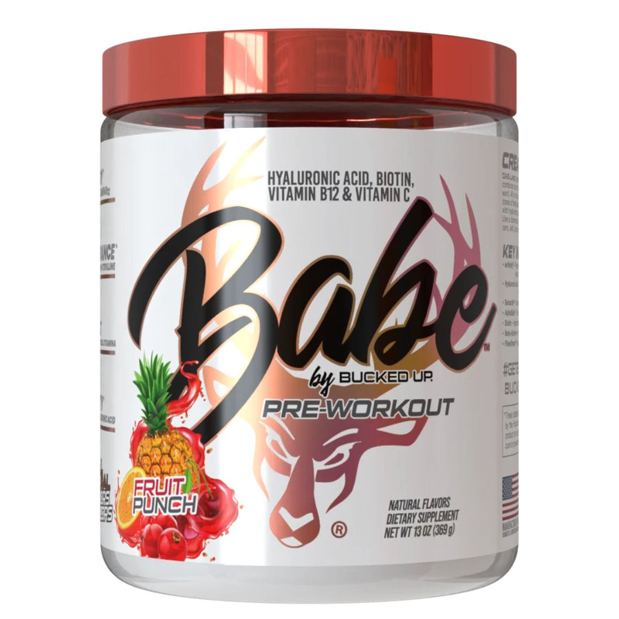 Bucked Up Babe Pre Workout Pre-Workout Bucked Up Size: 30 Servings Flavor: Fruit Punch