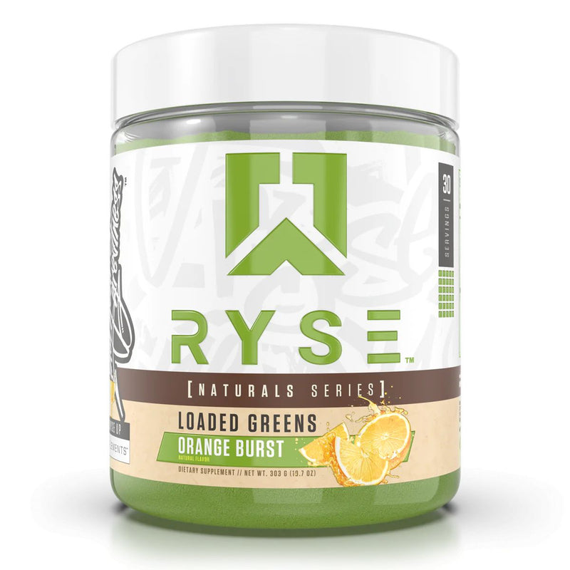 RYSE Loaded Greens RYSE Size: 30 Servings Flavor: Orange Burst