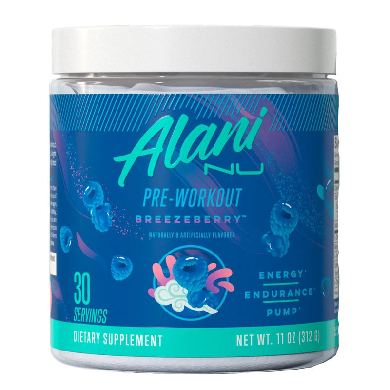 Alani Nu Pre Workout Pre-Workout Alani Nu Size: 30 Servings Flavor: Breezeberry