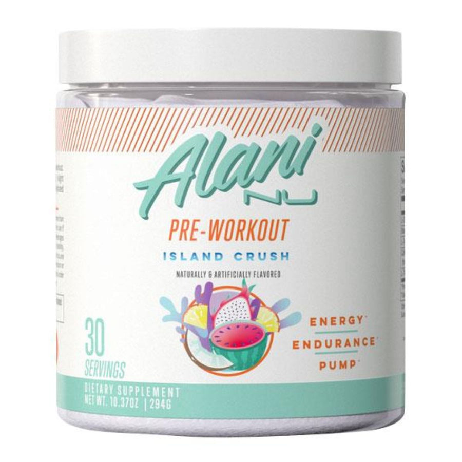 Alani Nu Pre Workout Pre-Workout Alani Nu Size: 30 Servings Flavor: Island Crush