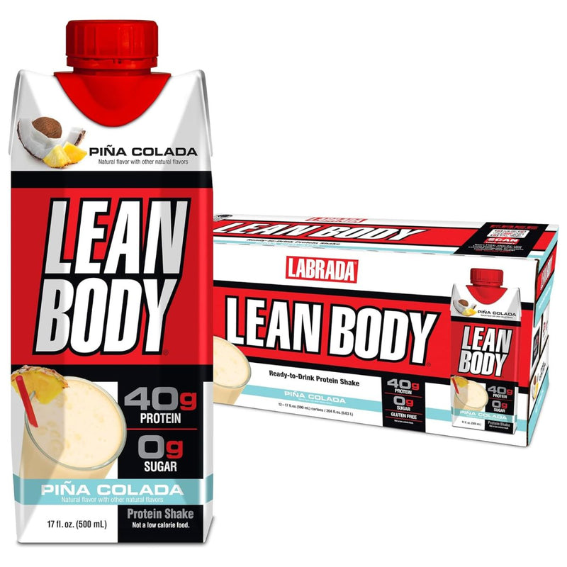 Labrada Lean Body Protein Shake RTD RTD Labrada Size: 12 Cartons Flavor: Pina Colada