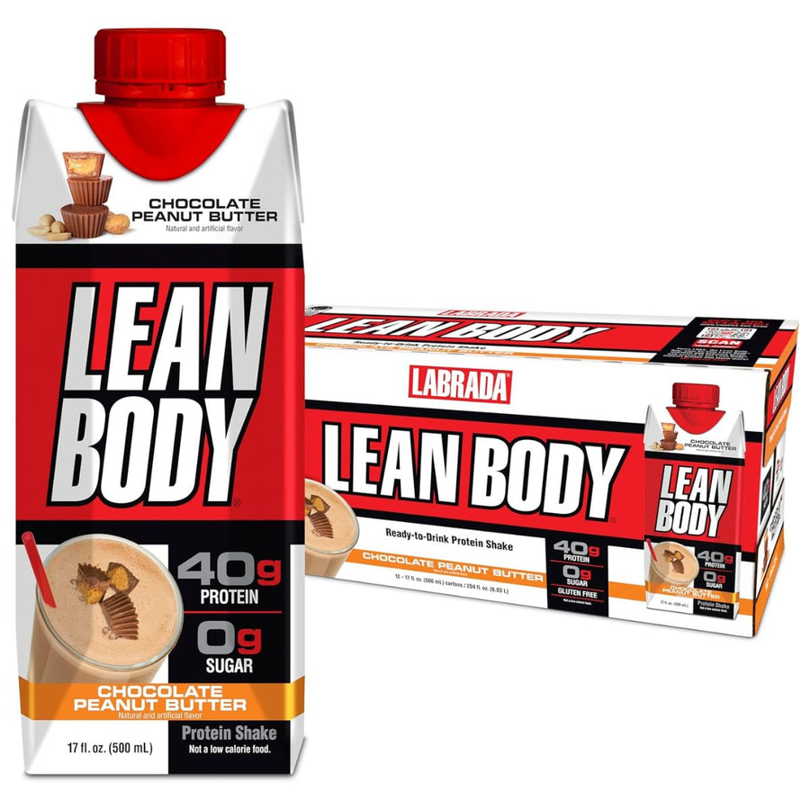 Labrada Lean Body Protein Shake RTD RTD Labrada Size: 12 Cartons Flavor: Chocolate Peanut Butter